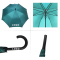 1 US Dollar Semi Auto 48inch Tissu de satin imperméable J Handle Stick Umbrella